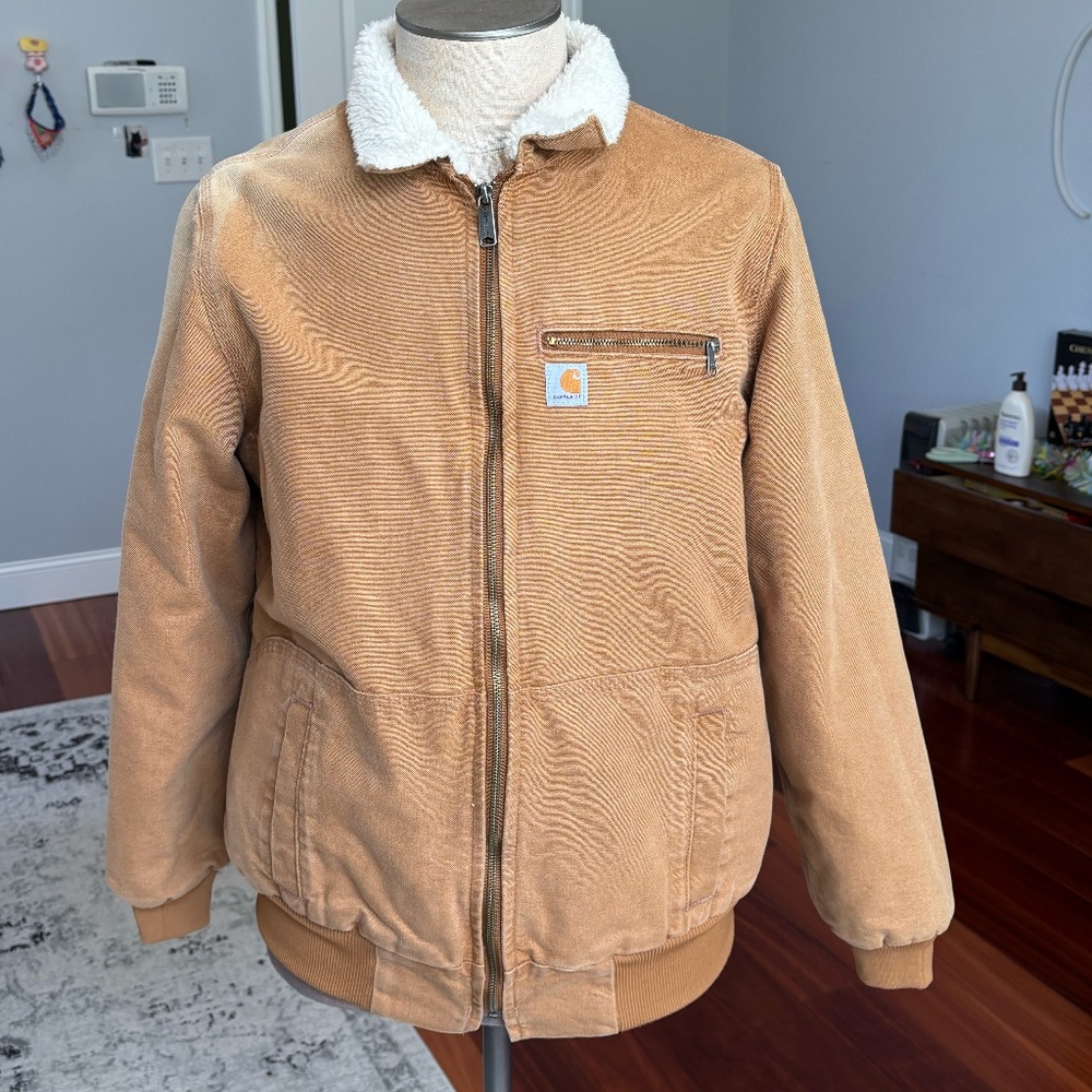 Carhartt Sherpa Lined Jacket Size